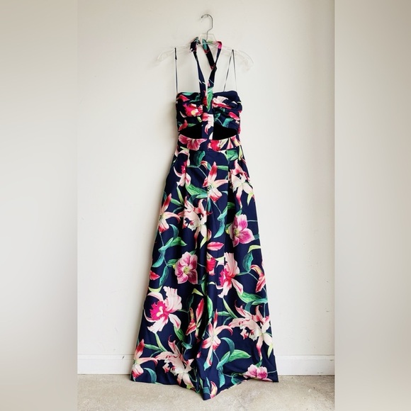 PatBO Laelia Cutout Floral Wide-Leg Jumpsuit | Size 0 | NWT - Picture 10 of 10